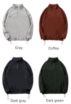 Mens Casual Fleece 100%Polyester Quarter Zip Sweatshirt DJ-52123 print logo 31