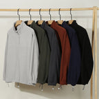 Mens Casual Fleece 100%Polyester Quarter Zip Sweatshirt DJ-52123 print logo 19