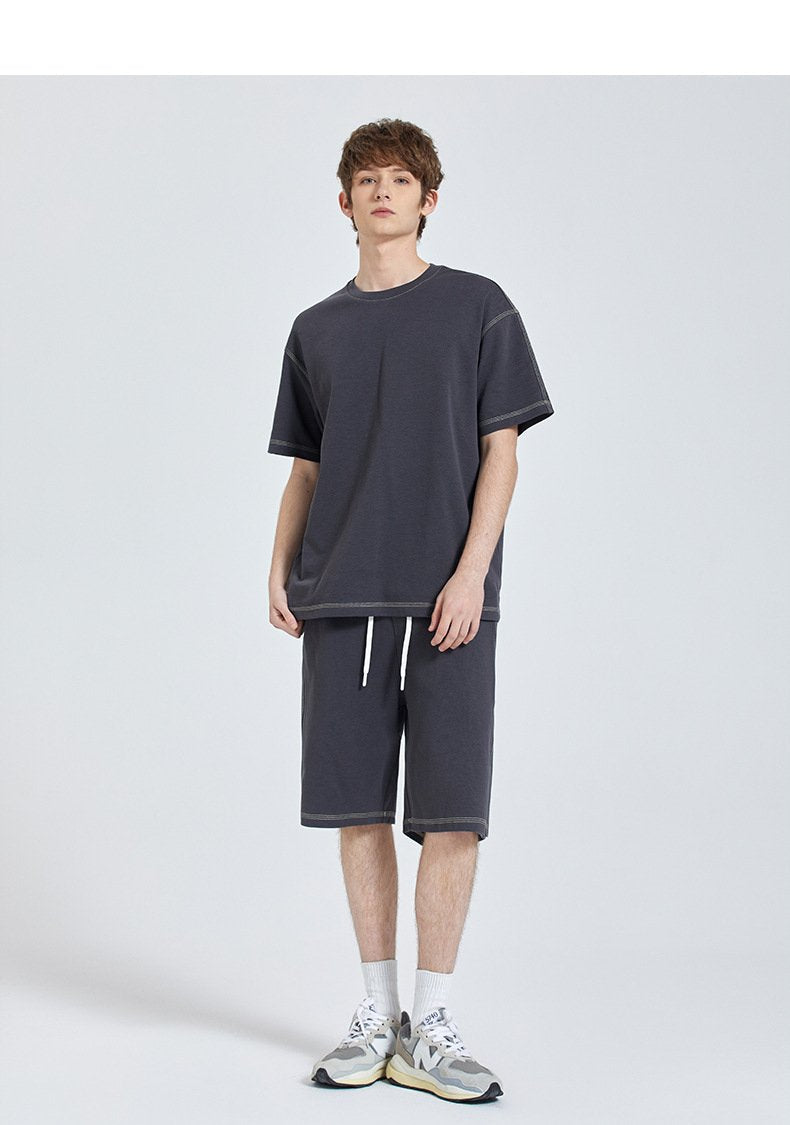Mens Casual Sports 75%Cotton 25% Polyester Shorts DJ-93237 print logo 25