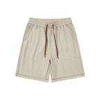 Mens Casual Sports 75%Cotton 25% Polyester Shorts DJ-93237 print logo 4