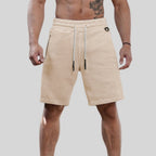 Mens Gym Training 80% Cotton 20% Polyester Shorts DK435 print logo 1