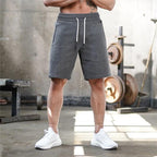 Mens Gym Training 80% Cotton 20% Polyester Shorts DK435 print logo 20