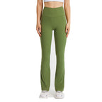 Womens Workout Fitness 220gsm 80%nylon 20%spandex Flared Leggings DL204 print logo 28