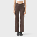 Womens Casual Activewear 80%nylon 20%spandex Trousers DL336 print logo 17