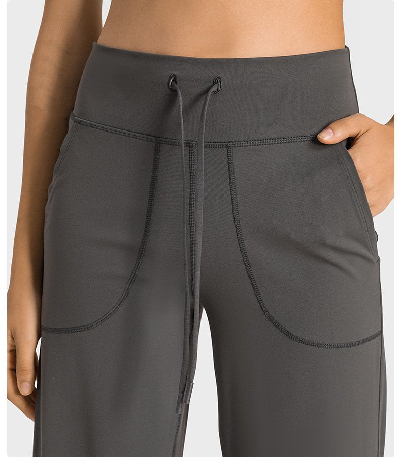 Womens Casual Activewear 80%nylon 20%spandex Trousers DL336 print logo 50