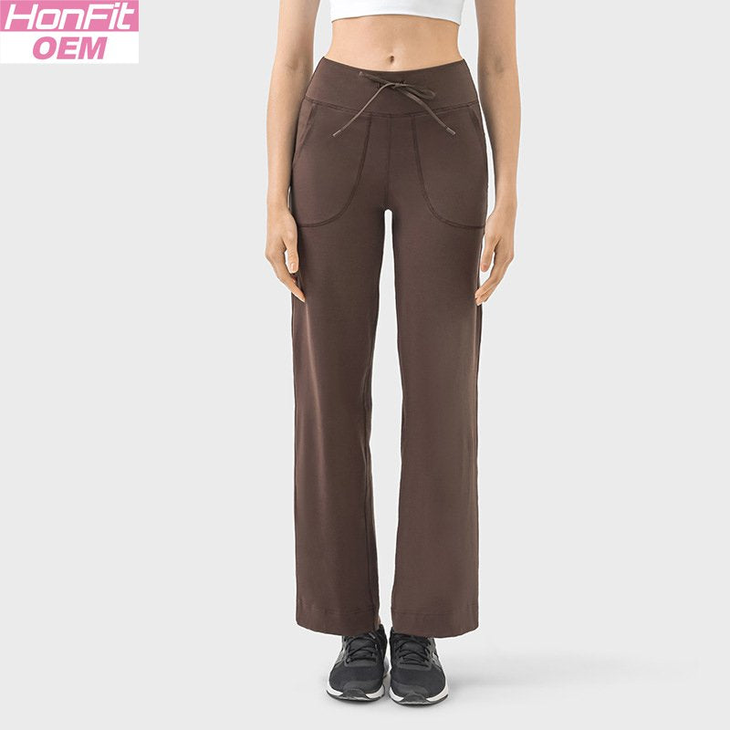 Womens Casual Activewear 80%nylon 20%spandex Trousers DL336 print logo 13