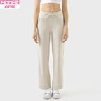 Womens Casual Activewear 80%nylon 20%spandex Trousers DL336 print logo 15