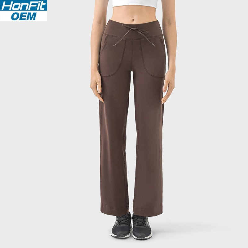 Womens Casual Activewear 80%nylon 20%spandex Trousers DL336 print logo 7