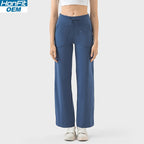 Womens Casual Activewear 80%nylon 20%spandex Trousers DL336 print logo 8