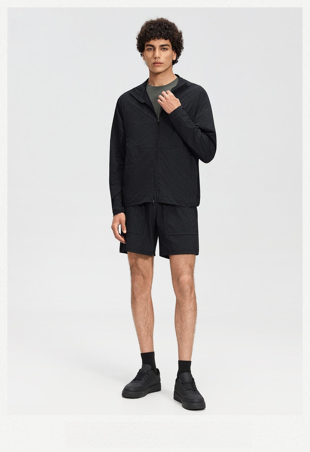 Mens Running 83%nylon 10%spandex 7%polyester Shorts DMK2620