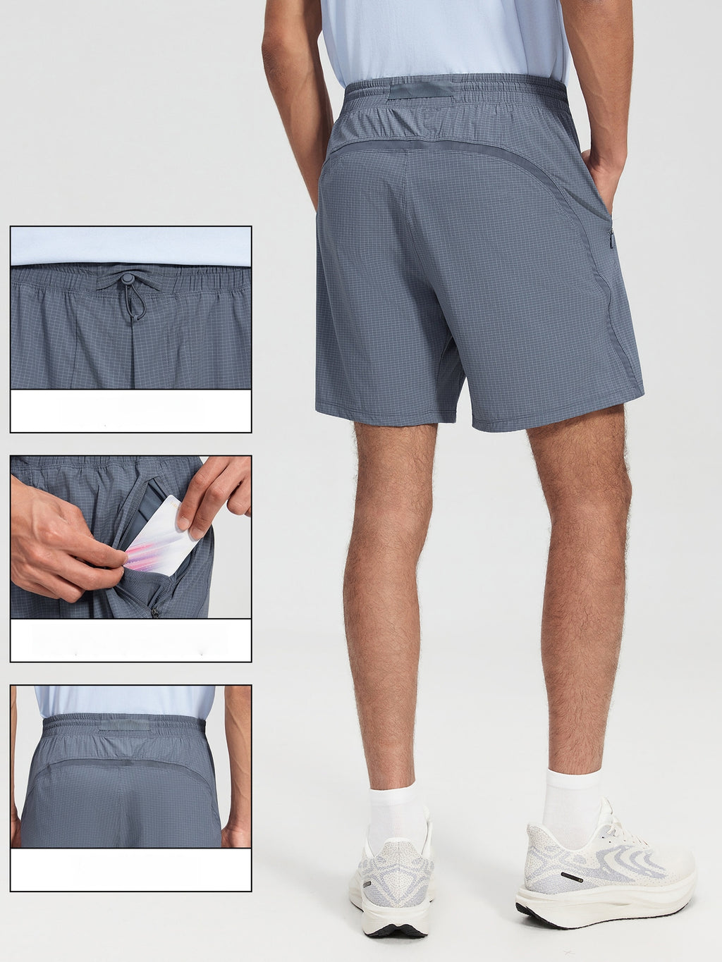 Mens Running 83%nylon 10%spandex 7%polyester Shorts DMK2620