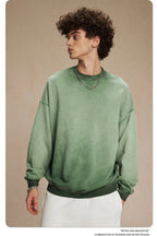 Mens Streetwear Washed 100% cotton Sweatshirt DQ-2323 print logo 53