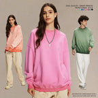 Mens Streetwear Washed 100% cotton Sweatshirt DQ-2323 print logo 13