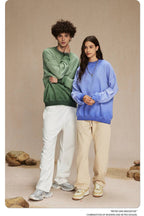 Mens Streetwear Washed 100% cotton Sweatshirt DQ-2323 print logo 45