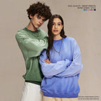 Mens Streetwear Washed 100% cotton Sweatshirt DQ-2323 print logo 14