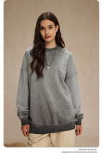 Mens Streetwear Washed 100% cotton Sweatshirt DQ-2323 print logo 59