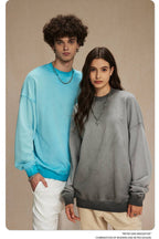 Mens Streetwear Washed 100% cotton Sweatshirt DQ-2323 print logo 55