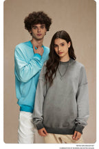 Mens Streetwear Washed 100% cotton Sweatshirt DQ-2323 print logo 56