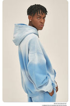 Mens Washed Vintage 52% cotton 48% polyester Hoodie DQ-2520 print logo 53