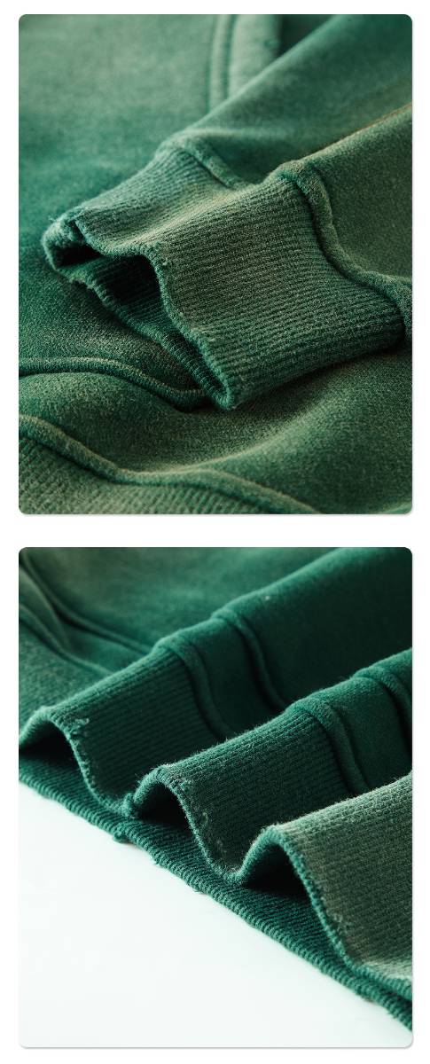 Mens Washed Vintage 52% cotton 48% polyester Hoodie DQ-2520 print logo 82