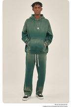 Mens Washed Vintage 52% cotton 48% polyester Hoodie DQ-2520 print logo 78