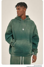 Mens Washed Vintage 52% cotton 48% polyester Hoodie DQ-2520 print logo 79