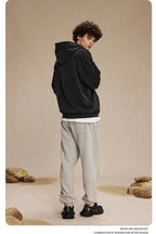 Mens Casual Washed 58% cotton 42% polyester Zip Hoodie DQ-2530 print logo 28