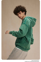 Mens Casual Washed 58% cotton 42% polyester Zip Hoodie DQ-2530 print logo 49