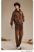 Mens Washed Oversized 58% cotton 42% polyester Hoodie DQ-2532 print logo 29