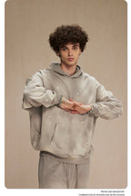 Mens Washed Oversized 58% cotton 42% polyester Hoodie DQ-2532 print logo 42