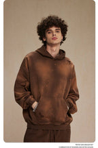 Mens Washed Oversized 58% cotton 42% polyester Hoodie DQ-2532 print logo 31