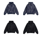 Mens Washed Oversized 58% cotton 42% polyester Hoodie DQ-2532 print logo 24