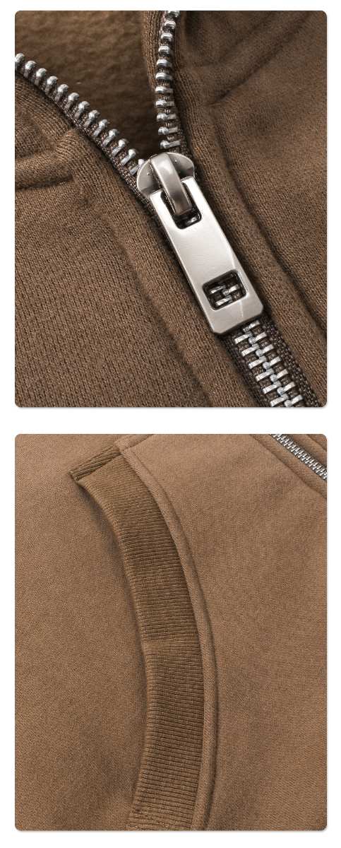 Mens Oversized Streetwear 52% cotton 48% polyester Zip Hoodie DQ-2595 print logo 34