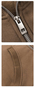 Mens Oversized Streetwear 52% cotton 48% polyester Zip Hoodie DQ-2595 print logo 34