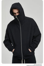 Mens Oversized Streetwear 52% cotton 48% polyester Zip Hoodie DQ-2595 print logo 28