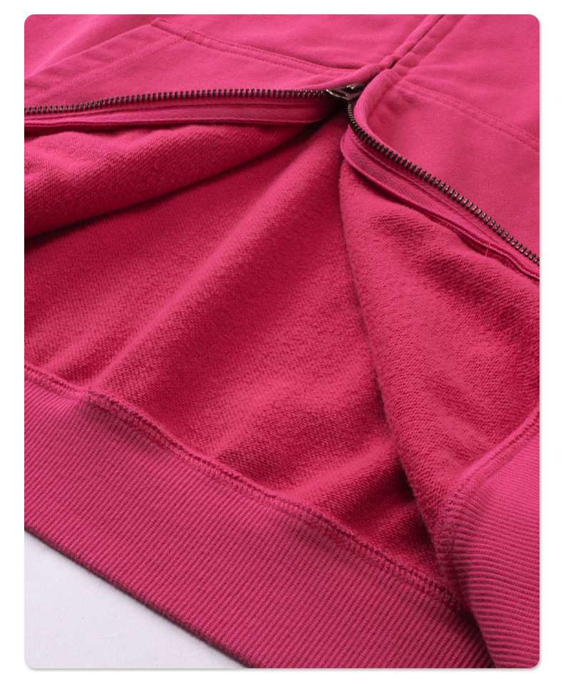 Mens Oversized Vintage 58% cotton 42% polyester Zip Hoodie DQ-2596 print logo 37