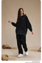 Mens Washed Distressed 100% cotton Hoodie DQ-2623 print logo 57