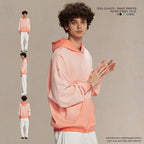 Mens Washed Distressed 100% cotton Hoodie DQ-2623 print logo 14