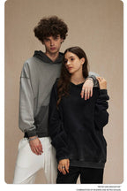 Mens Washed Distressed 100% cotton Hoodie DQ-2623 print logo 50