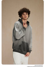 Mens Washed Distressed 100% cotton Hoodie DQ-2623 print logo 55