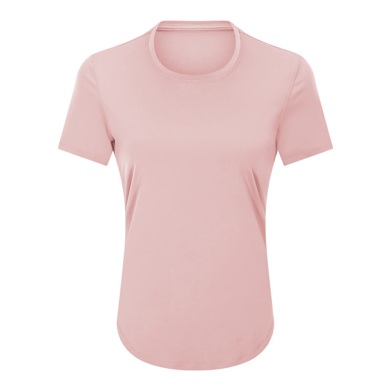 Womens Sports Training 80%Nylon 20%Spandex Tshirt DS075 print logo 5