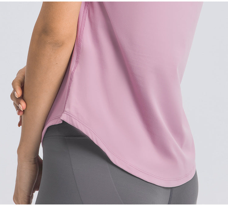 Womens Sports Training 80%Nylon 20%Spandex Tshirt DS075 print logo 25