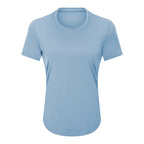 Womens Sports Training 80%Nylon 20%Spandex Tshirt DS075 print logo 10