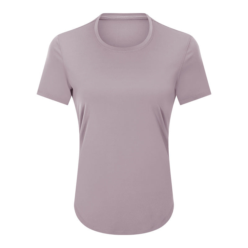 Womens Sports Training 80%Nylon 20%Spandex Tshirt DS075 print logo 6