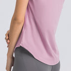 Womens Sports Training 80%Nylon 20%Spandex Tshirt DS075 print logo 15