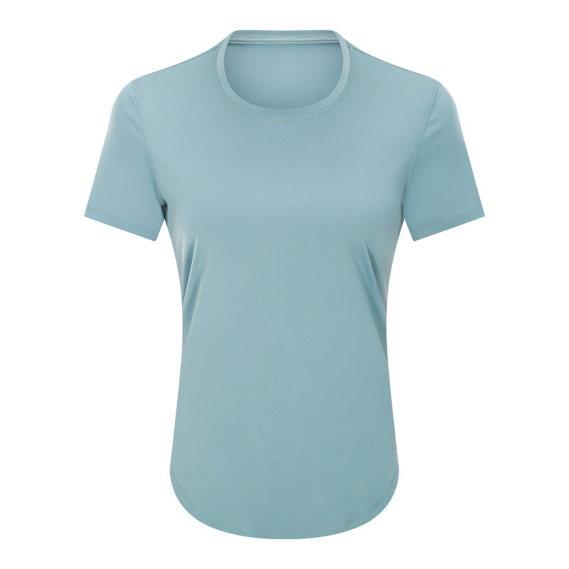 Womens Sports Training 80%Nylon 20%Spandex Tshirt DS075 print logo 7