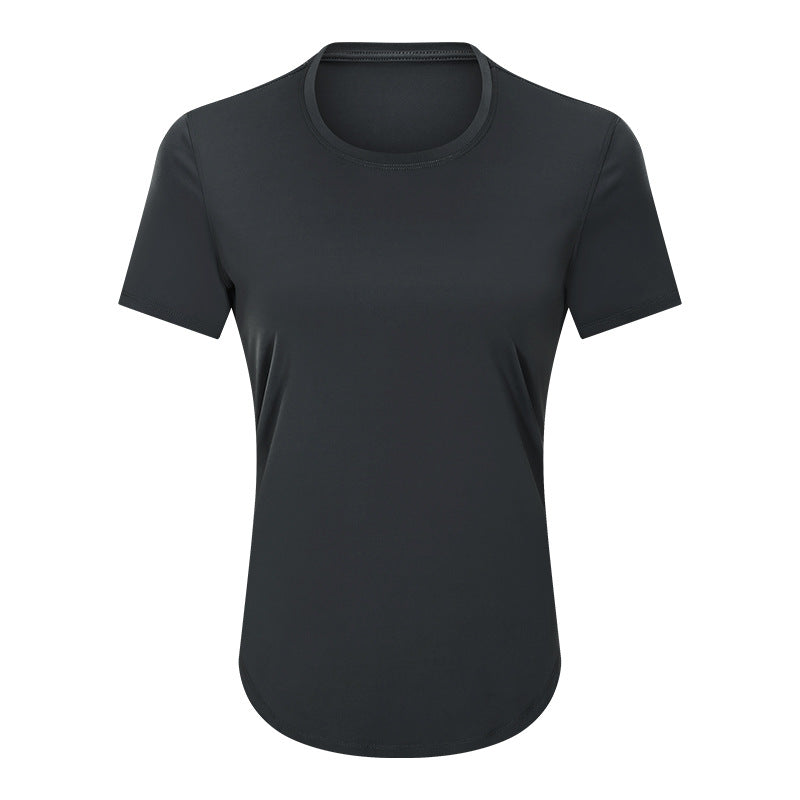 Womens Sports Training 80%Nylon 20%Spandex Tshirt DS075 print logo 3