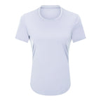 Womens Sports Training 80%Nylon 20%Spandex Tshirt DS075 print logo 8