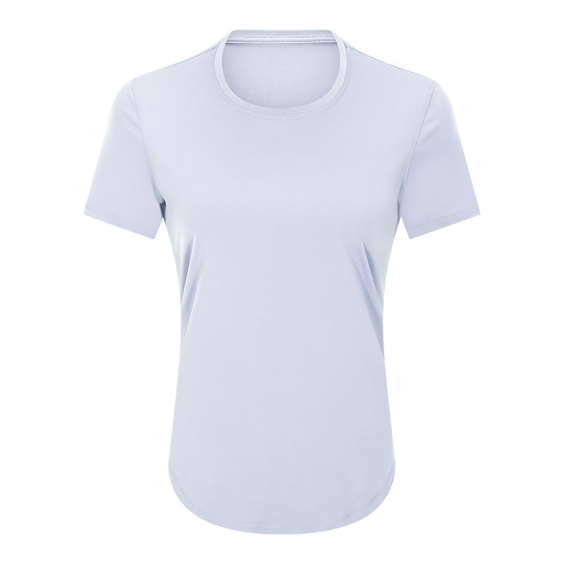 Womens Sports Training 80%Nylon 20%Spandex Tshirt DS075 print logo 8