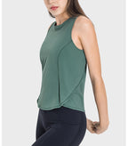 Womens Sports Workout 75%nylon 25%spandex Tank Top DSS058 print logo 37